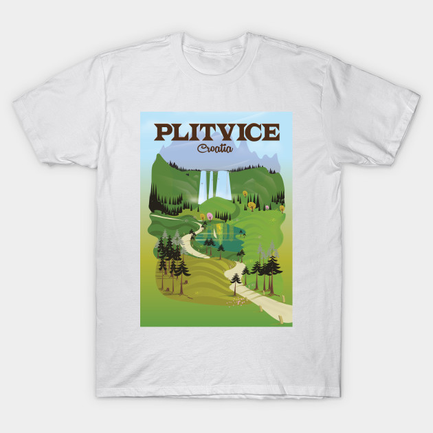 Plitvice Croatia Travel poster